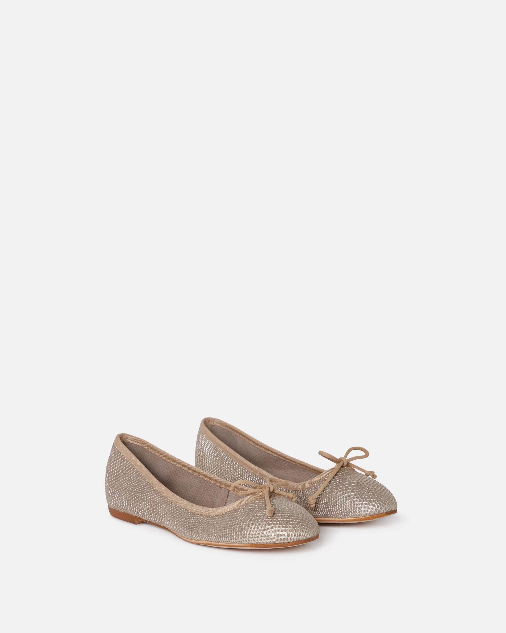 BALLERINES CLARIA/IMP PLATINE - minelli.fr