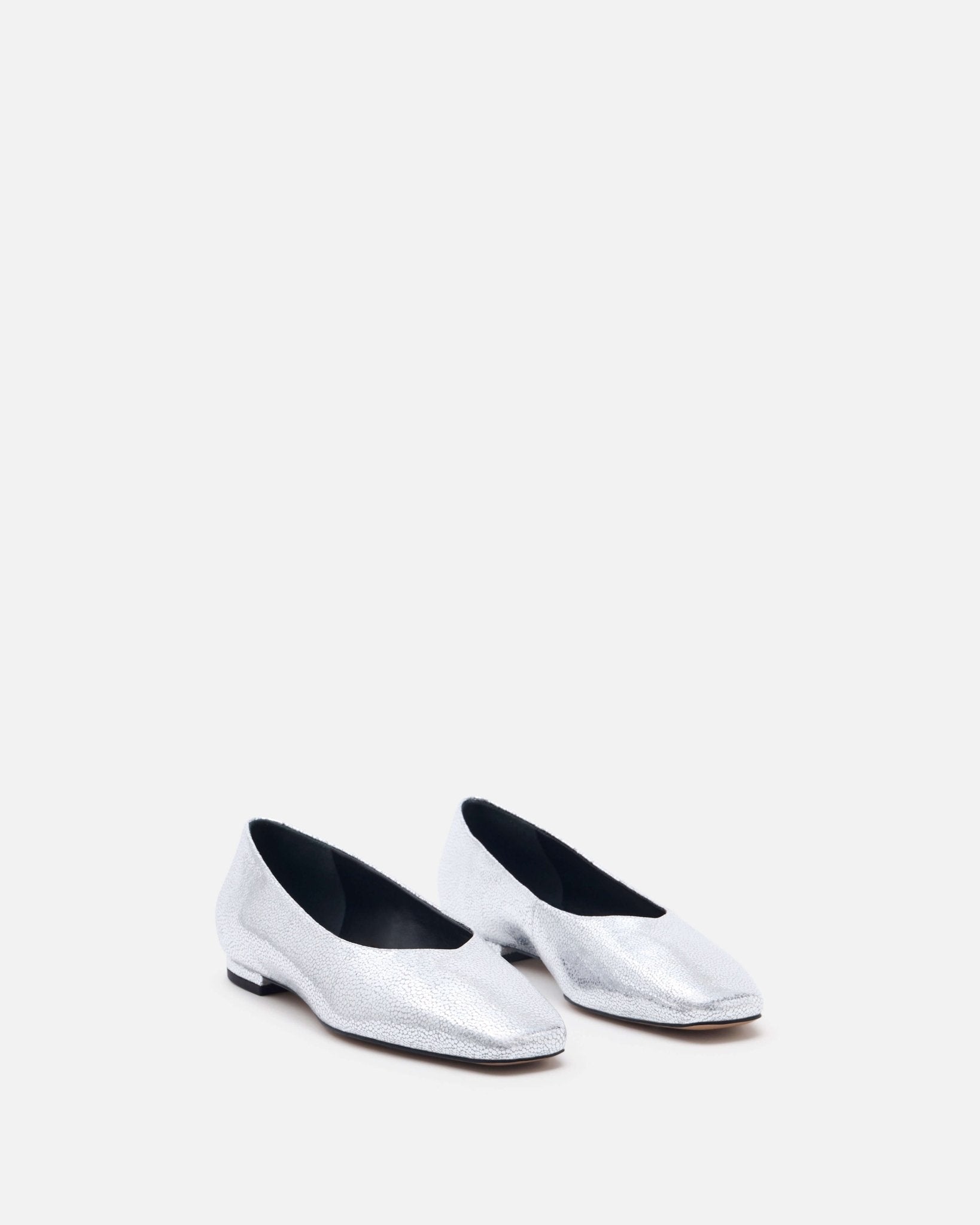 BALLERINES KAMIL/MET ARGENT - minelli.fr