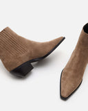 BOTTINES FRESNO/VEL TAUPE - minelli.fr
