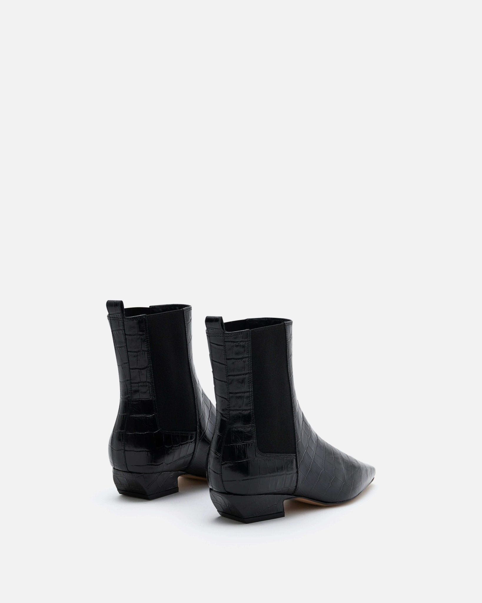 BOTTINES KEY/CROCO NOIR - minelli.fr