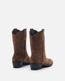 BOTTINES MEMPHIS/VEL TAUPE - minelli.fr