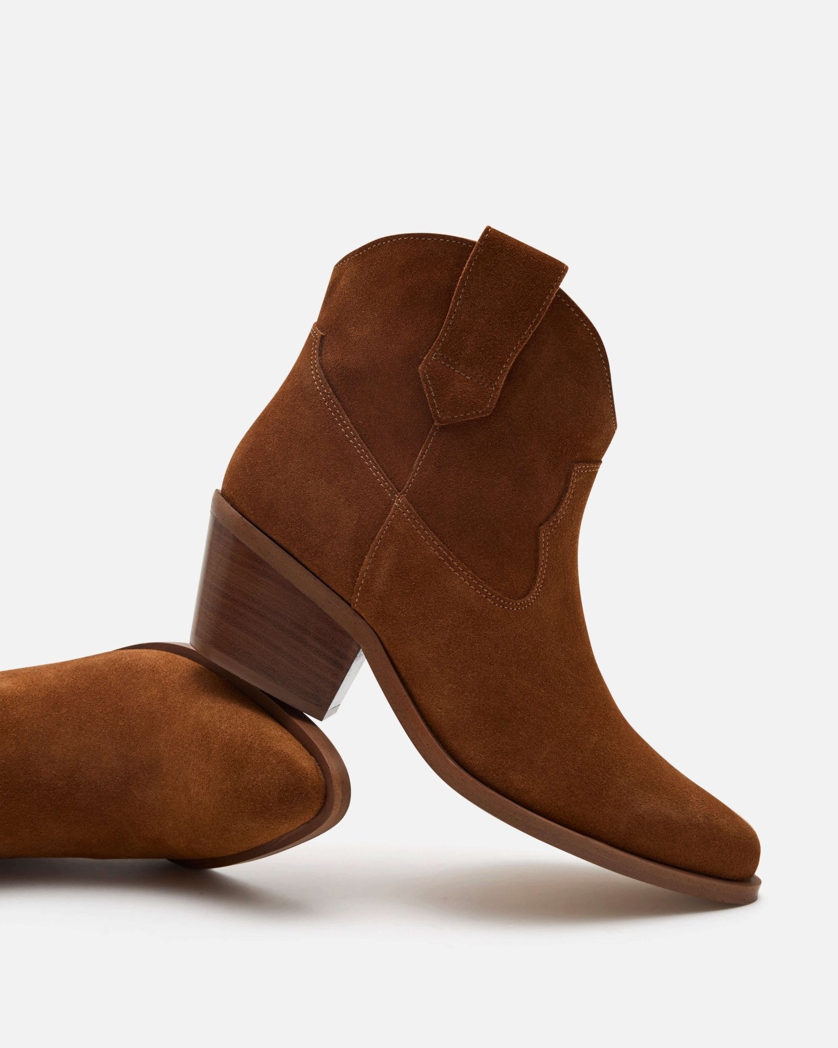 BOTTINES MENDOCINO/VEL COGNAC - minelli.fr