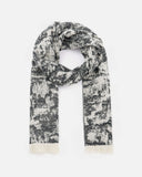 ECHARPE YAMIA ÉCRU NOIR - minelli.fr