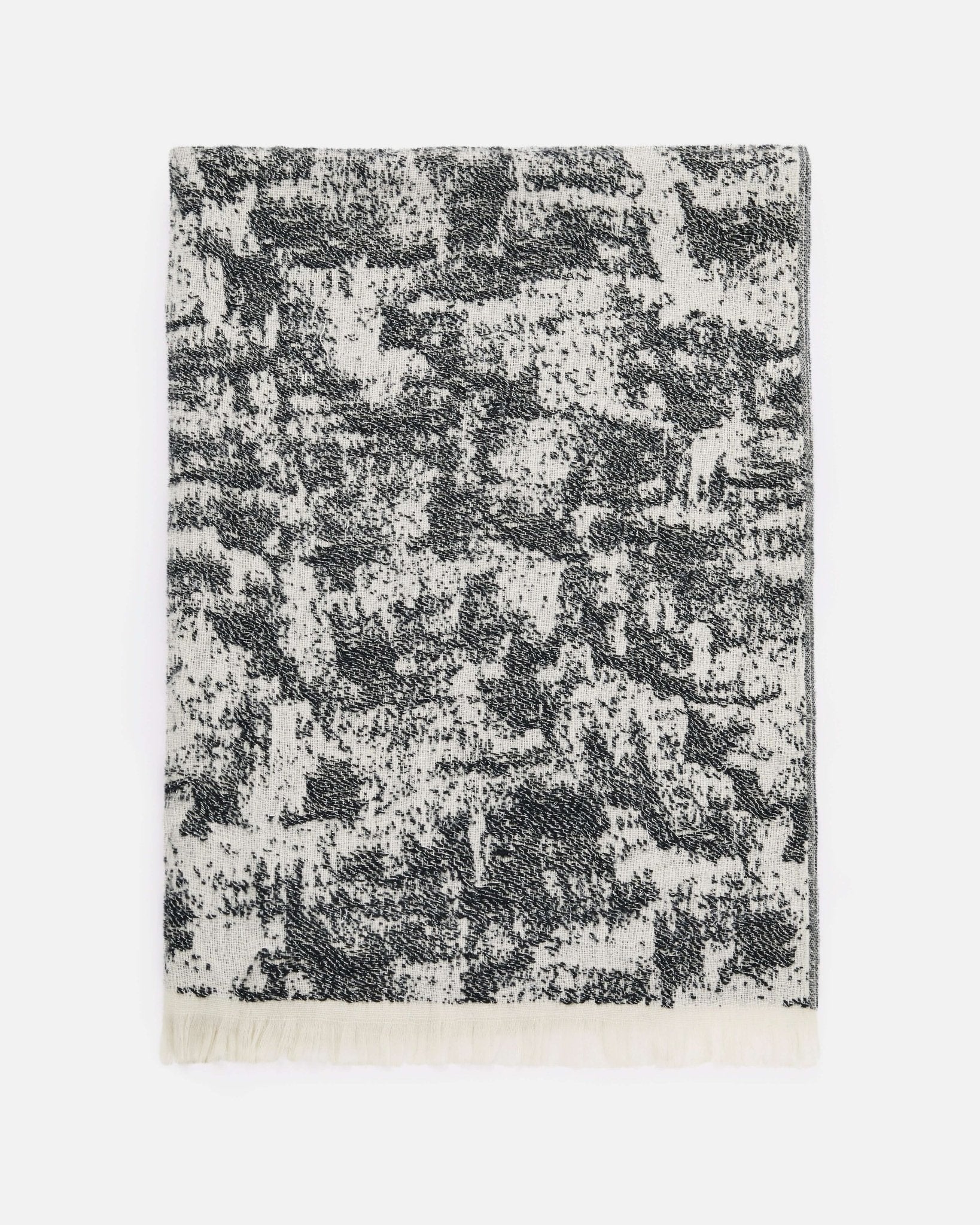 ECHARPE YAMIA ÉCRU NOIR - minelli.fr