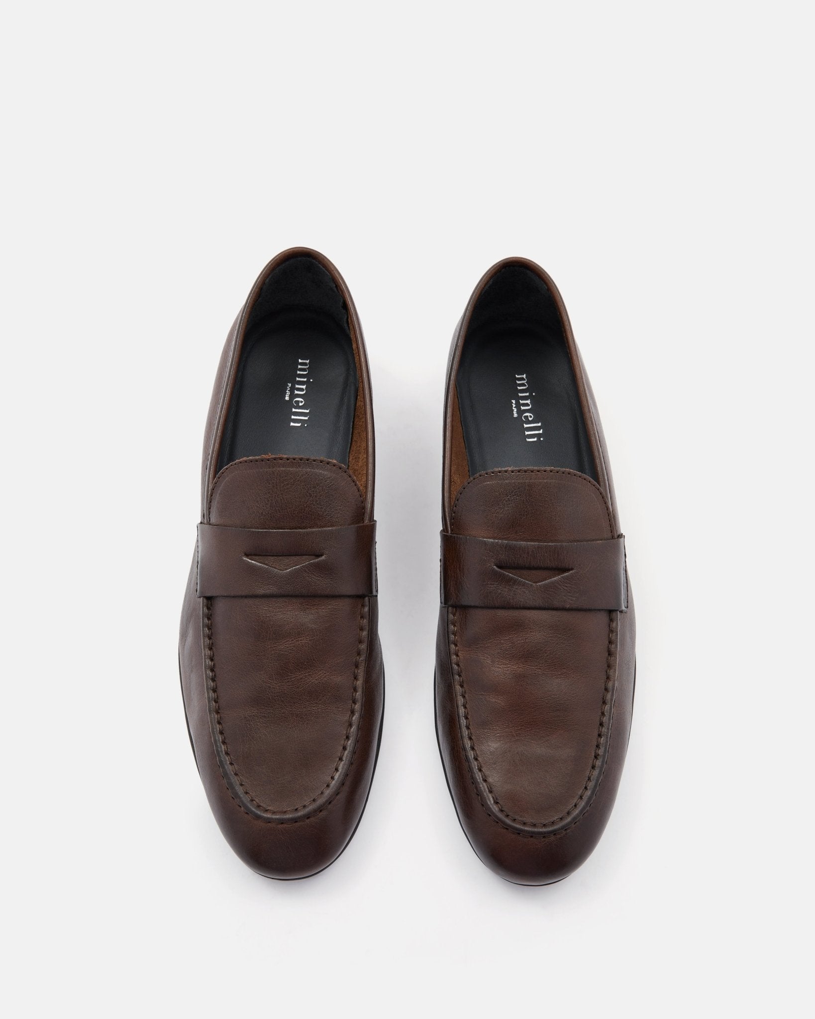 MOCASSINS ALBORO MARRON - minelli.fr