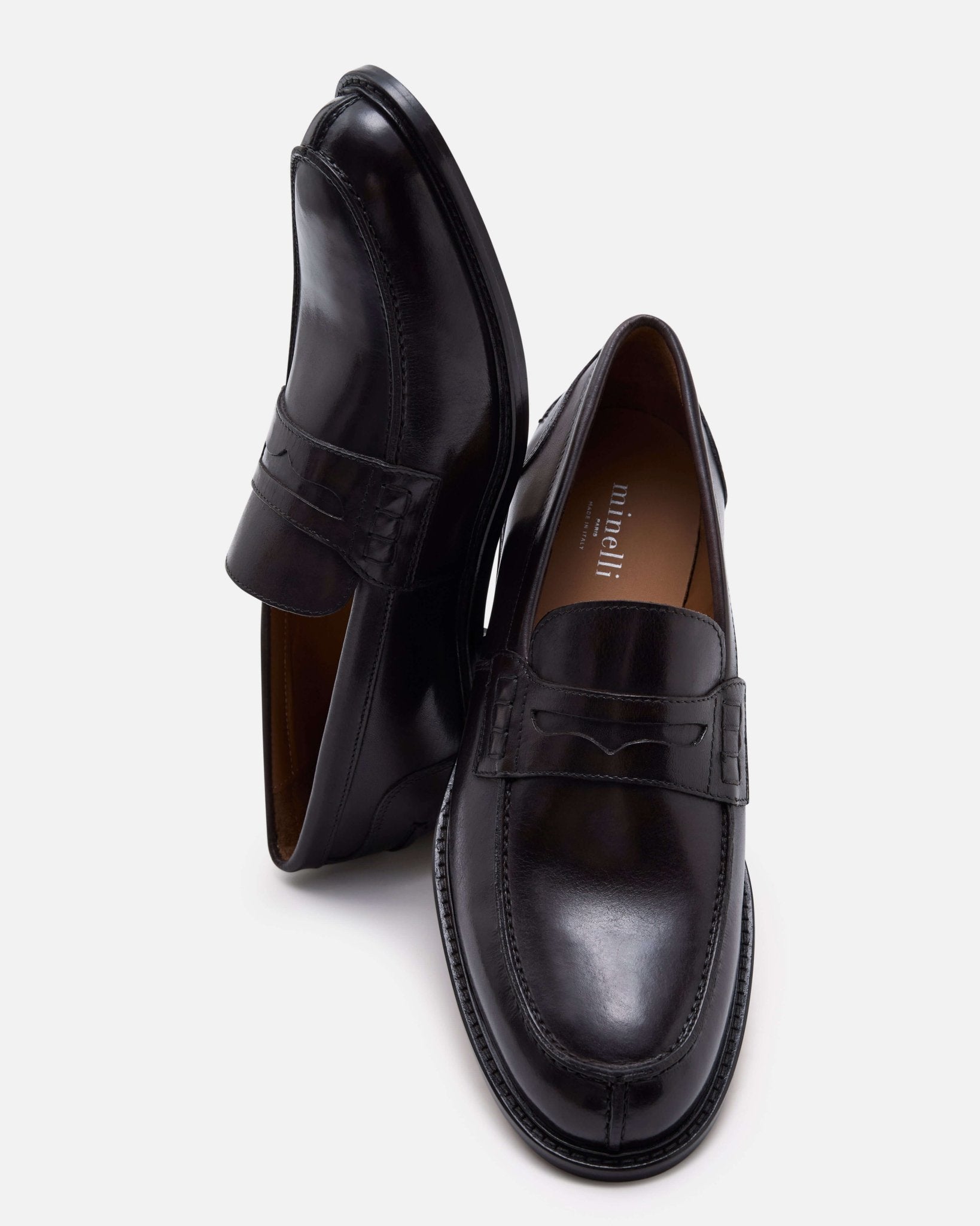 MOCASSINS GUIDO MARRON - minelli.fr