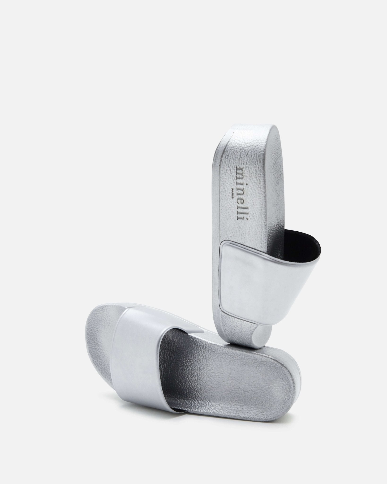 MULES NOVA/MET ARGENT - minelli.fr