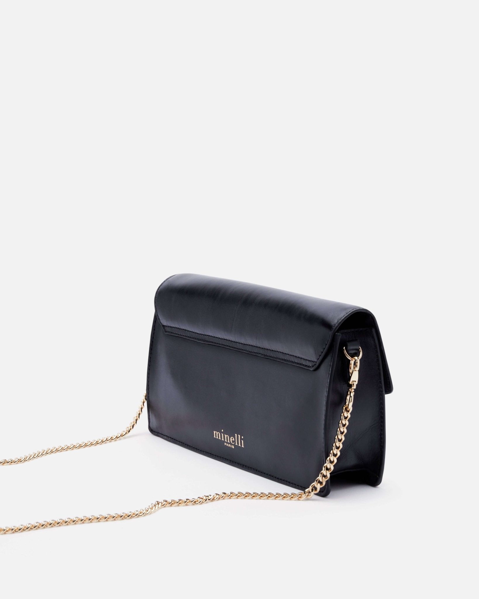 PETIT SAC CUIR KATY NOIR - minelli.fr
