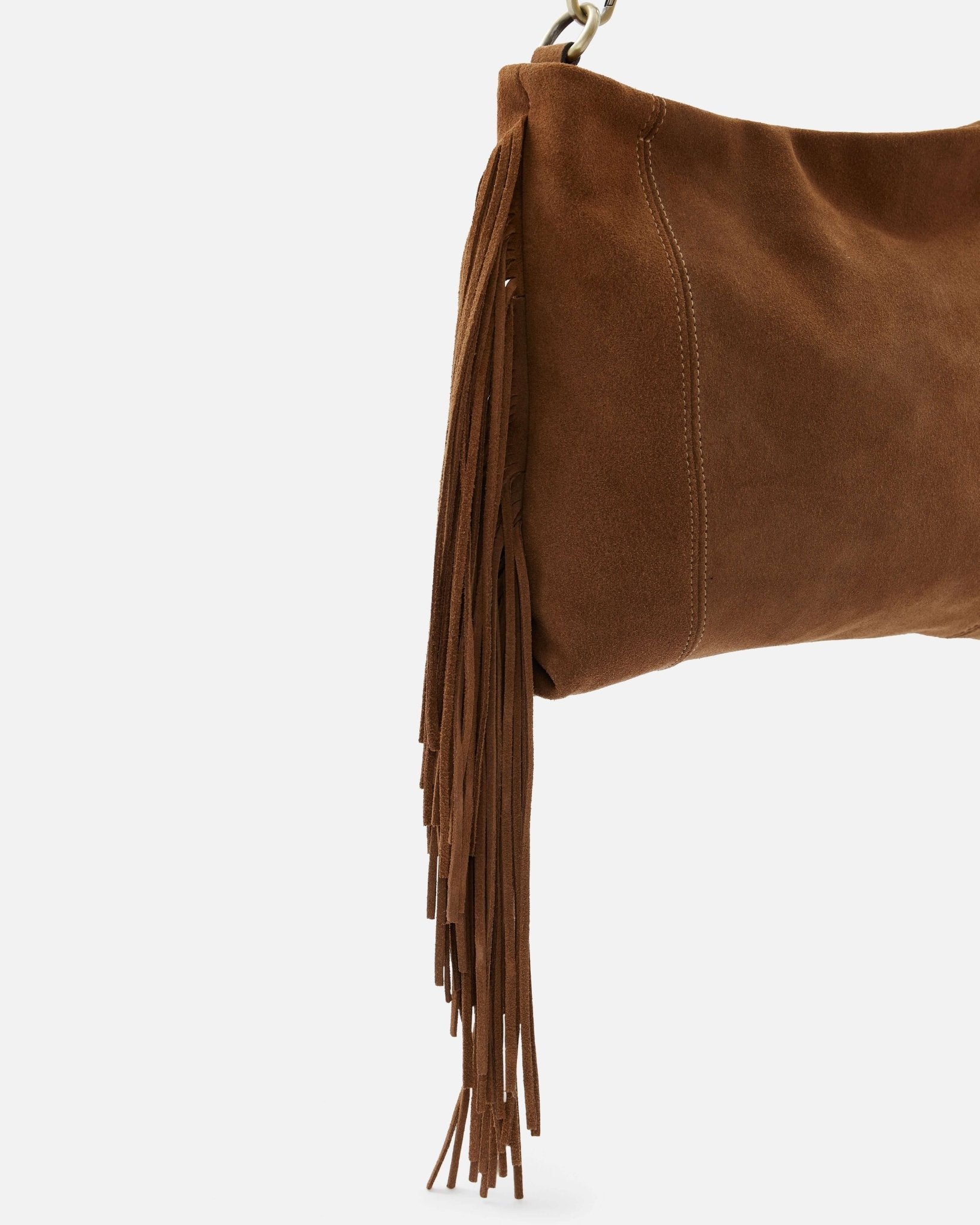 SAC À FRANGES GLORIA/VEL COGNAC - minelli.fr