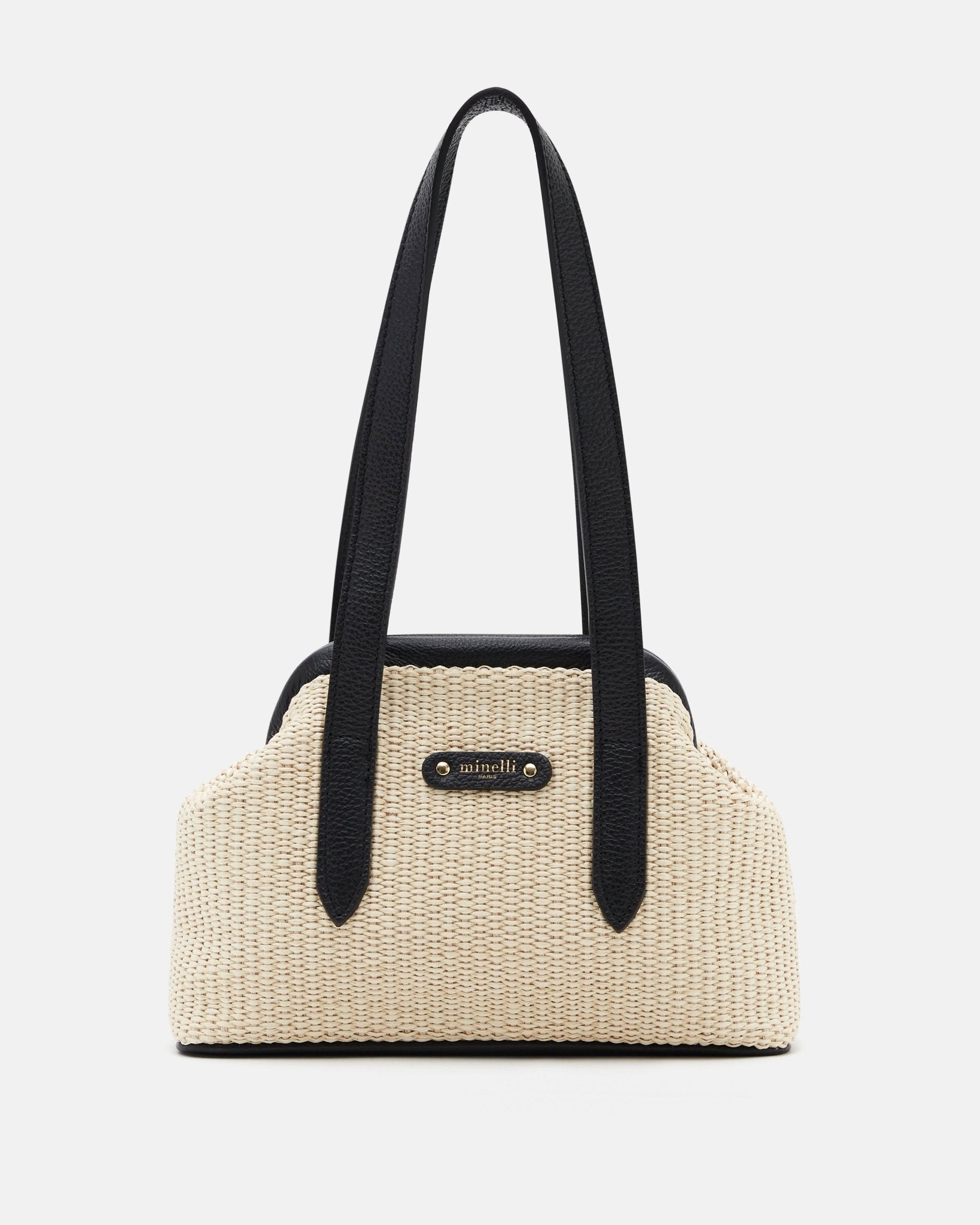 SAC ANICE NATUREL NOIR - minelli.fr