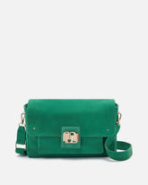 SAC CUIR VELOURS ALICIA/VEL VERT - minelli.fr