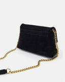 SAC CUIR VELOURS GEORGIA/VEL NOIR - minelli.fr