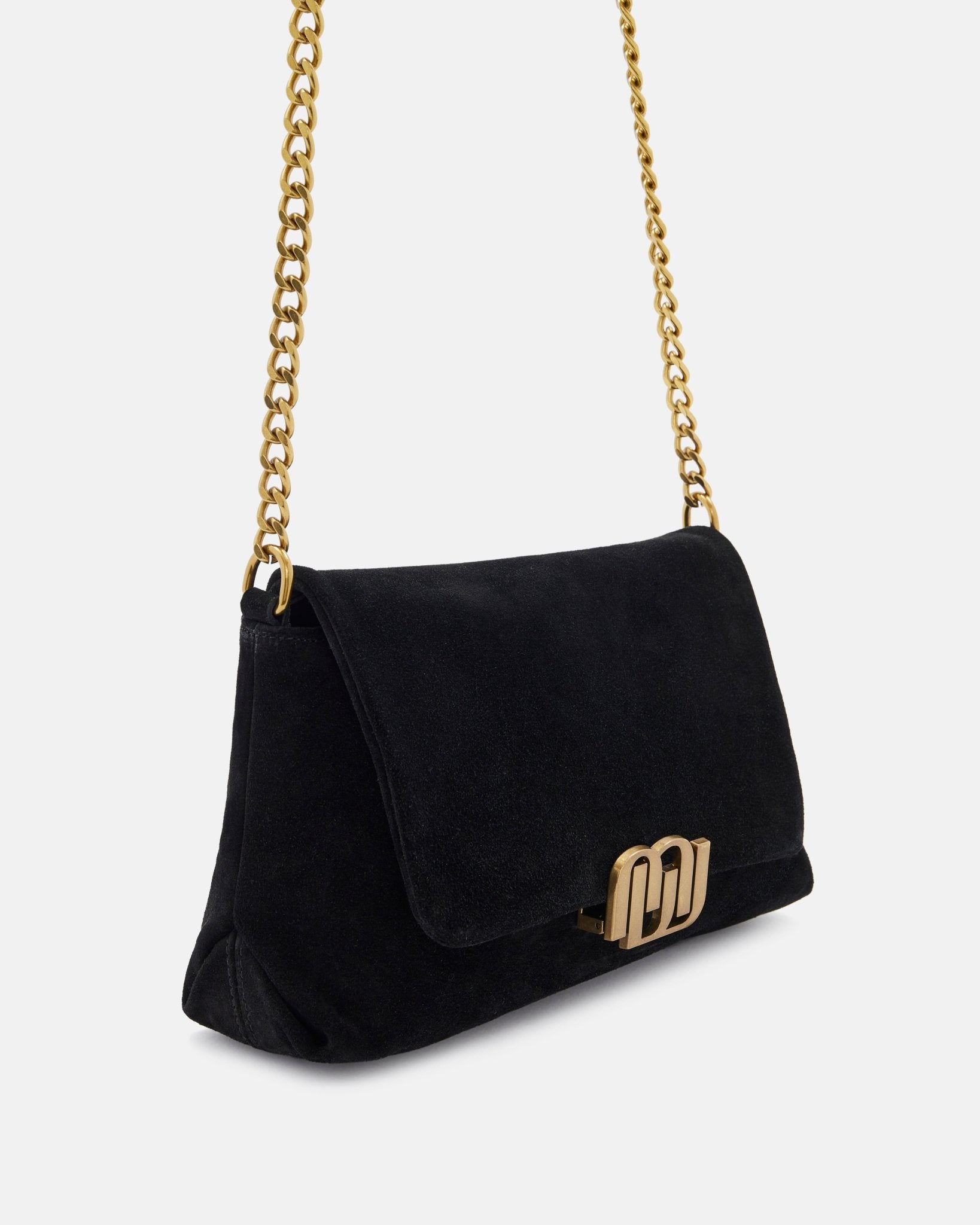 SAC CUIR VELOURS GEORGIA/VEL NOIR - minelli.fr