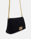 SAC CUIR VELOURS GEORGIA/VEL NOIR - minelli.fr