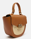 SAC MOYEN VOLUME AVOIA/BI NATUREL COGNAC - minelli.fr
