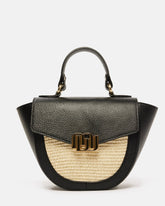 SAC MOYEN VOLUME AVOIA/BI NATUREL NOIR - minelli.fr