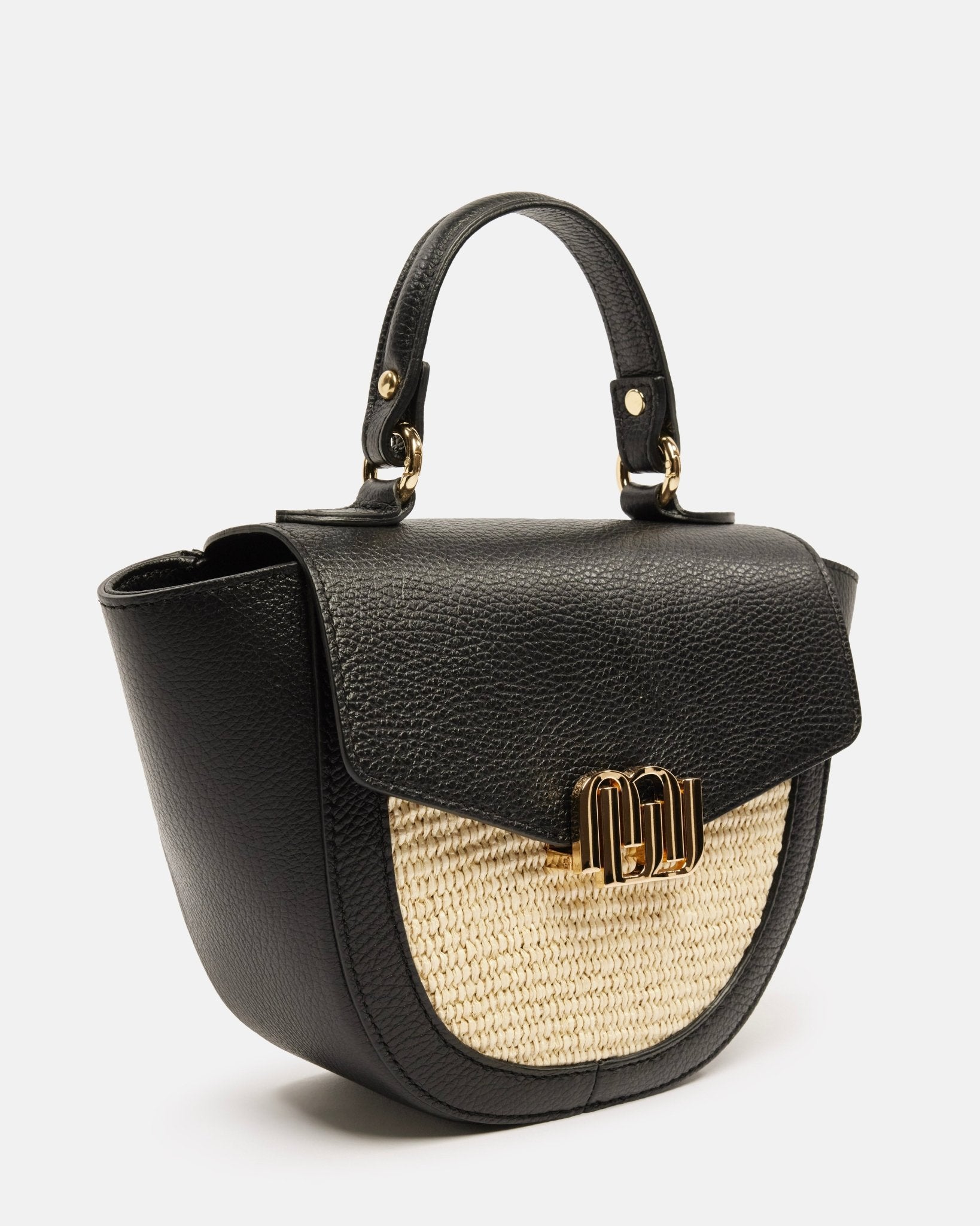 SAC MOYEN VOLUME AVOIA/BI NATUREL NOIR - minelli.fr