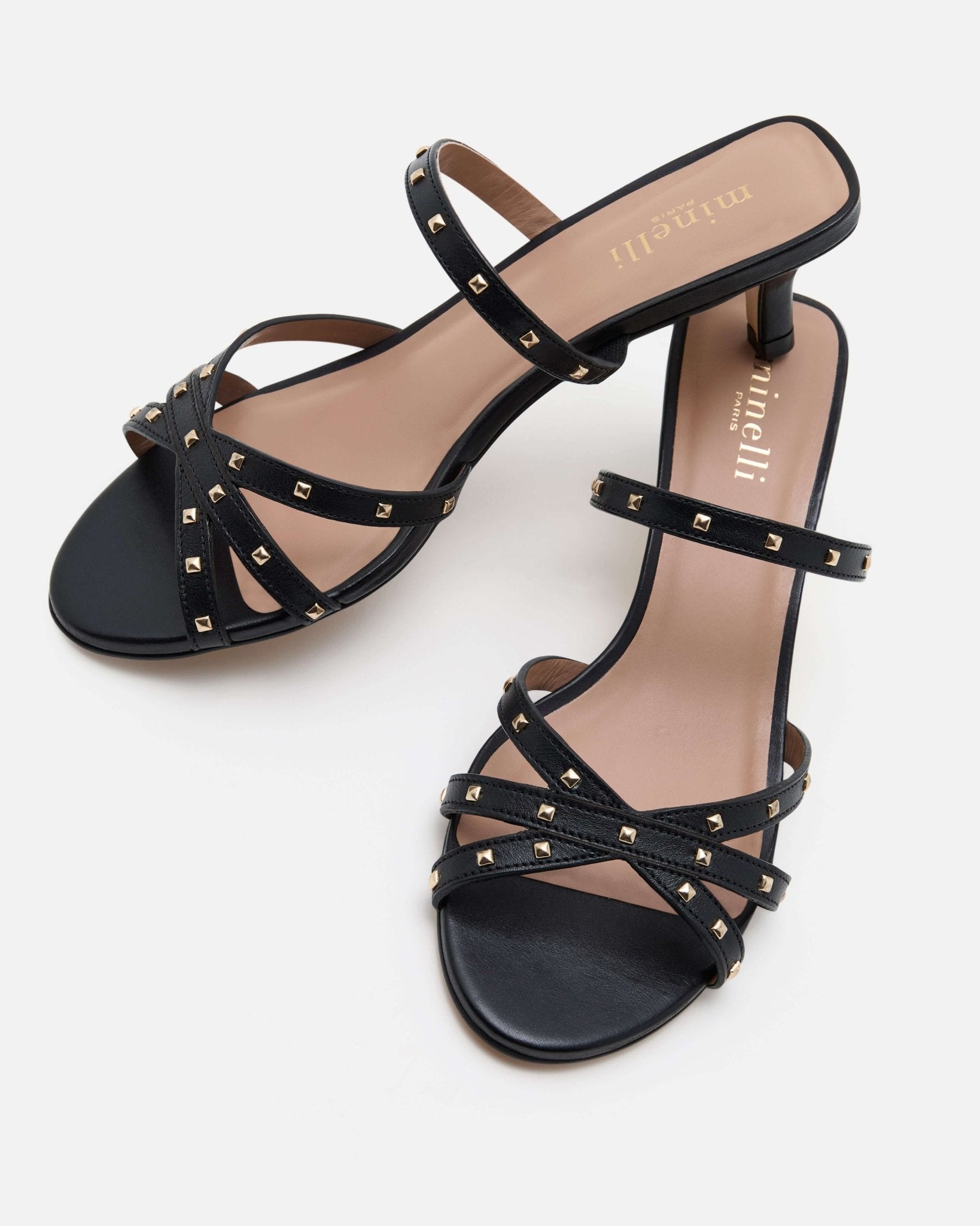 SANDALES ANNA/CLOUS NOIR - minelli.fr