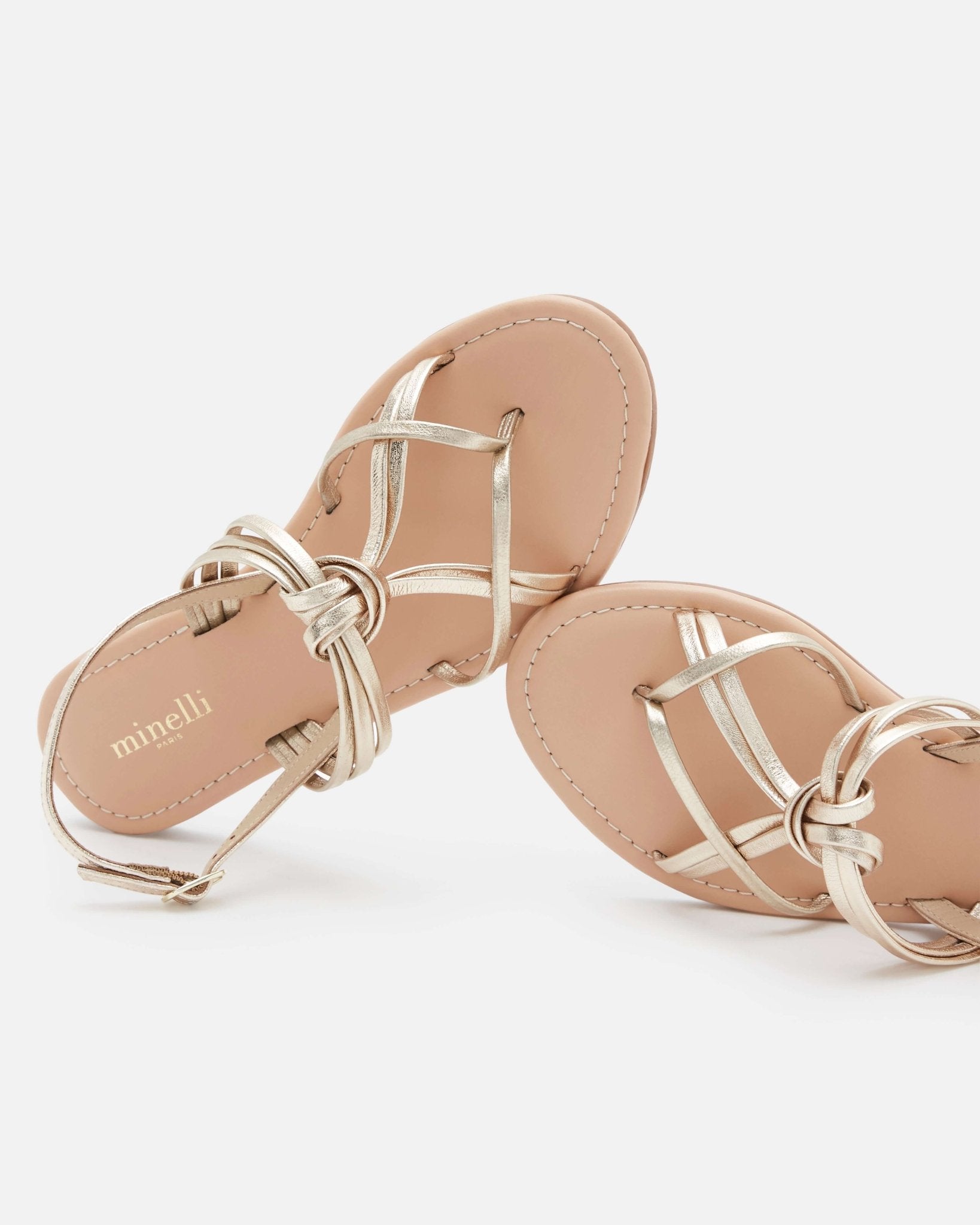 SANDALES DAXOU/MET PLATINE - minelli.fr