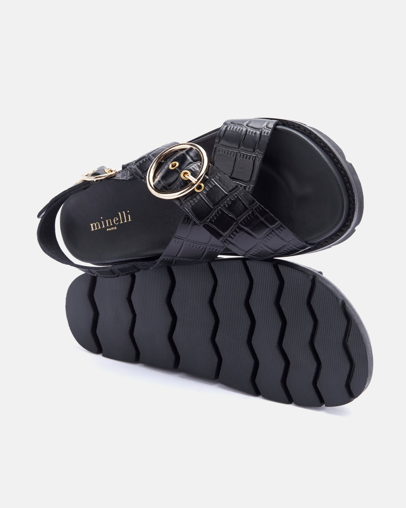 SANDALES INSILA NOIR - minelli.fr