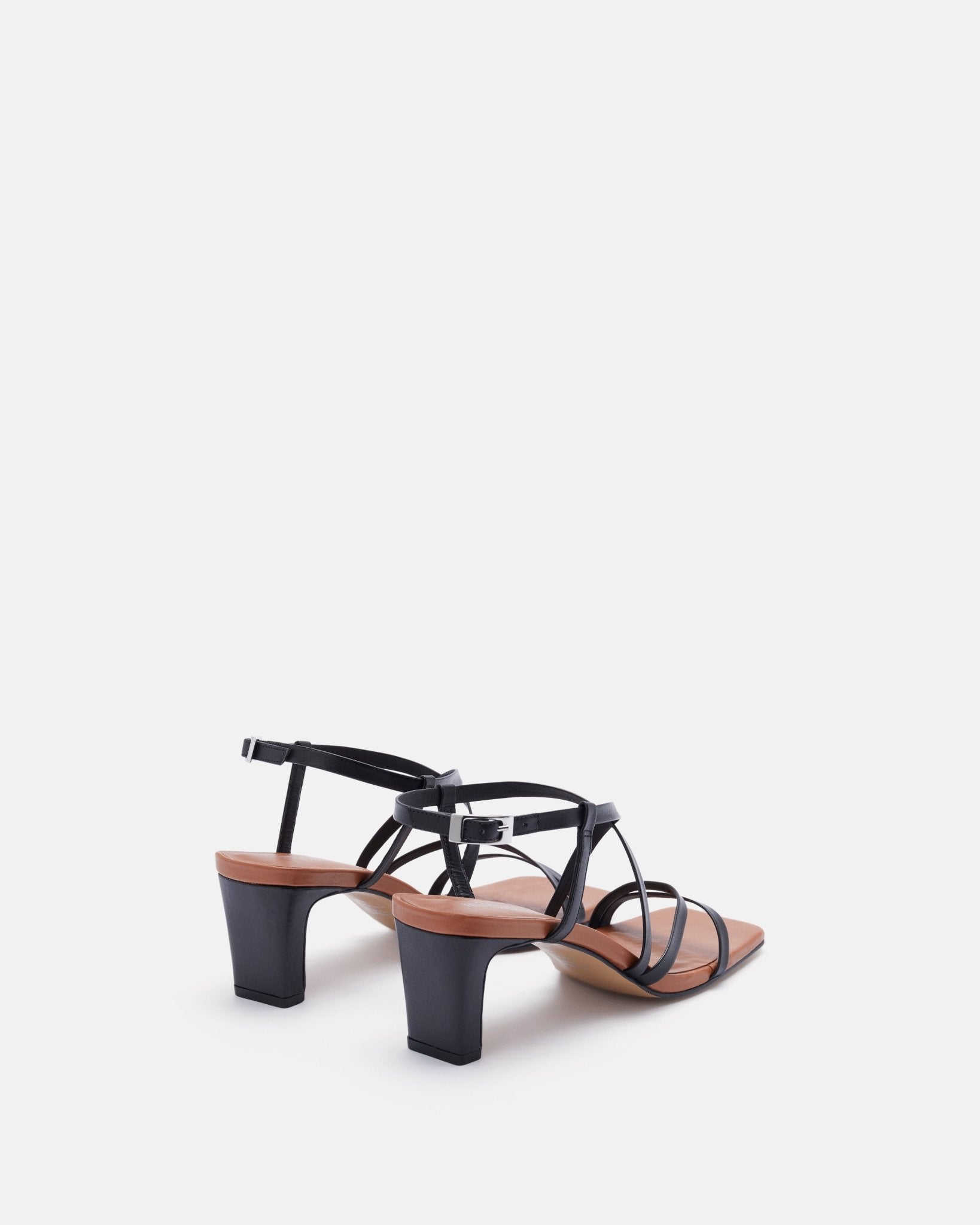 SANDALES KEIKO NOIR COGNAC - minelli.fr