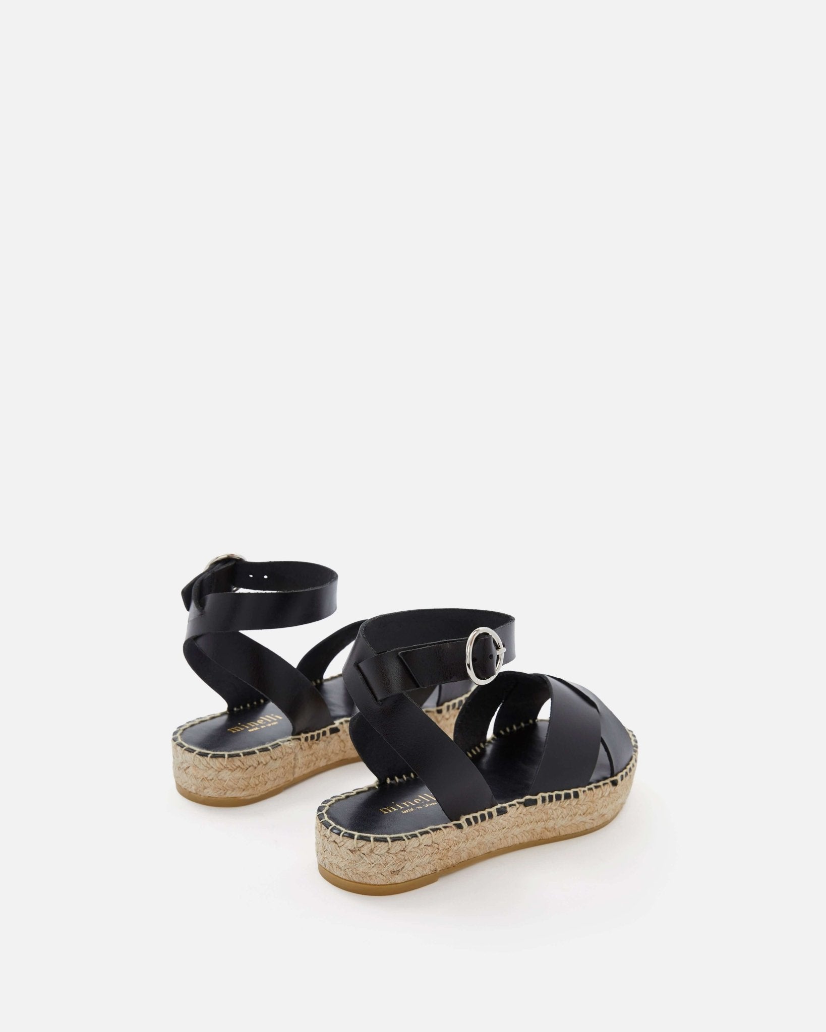 SANDALES PLAT ANTIA NOIR - minelli.fr