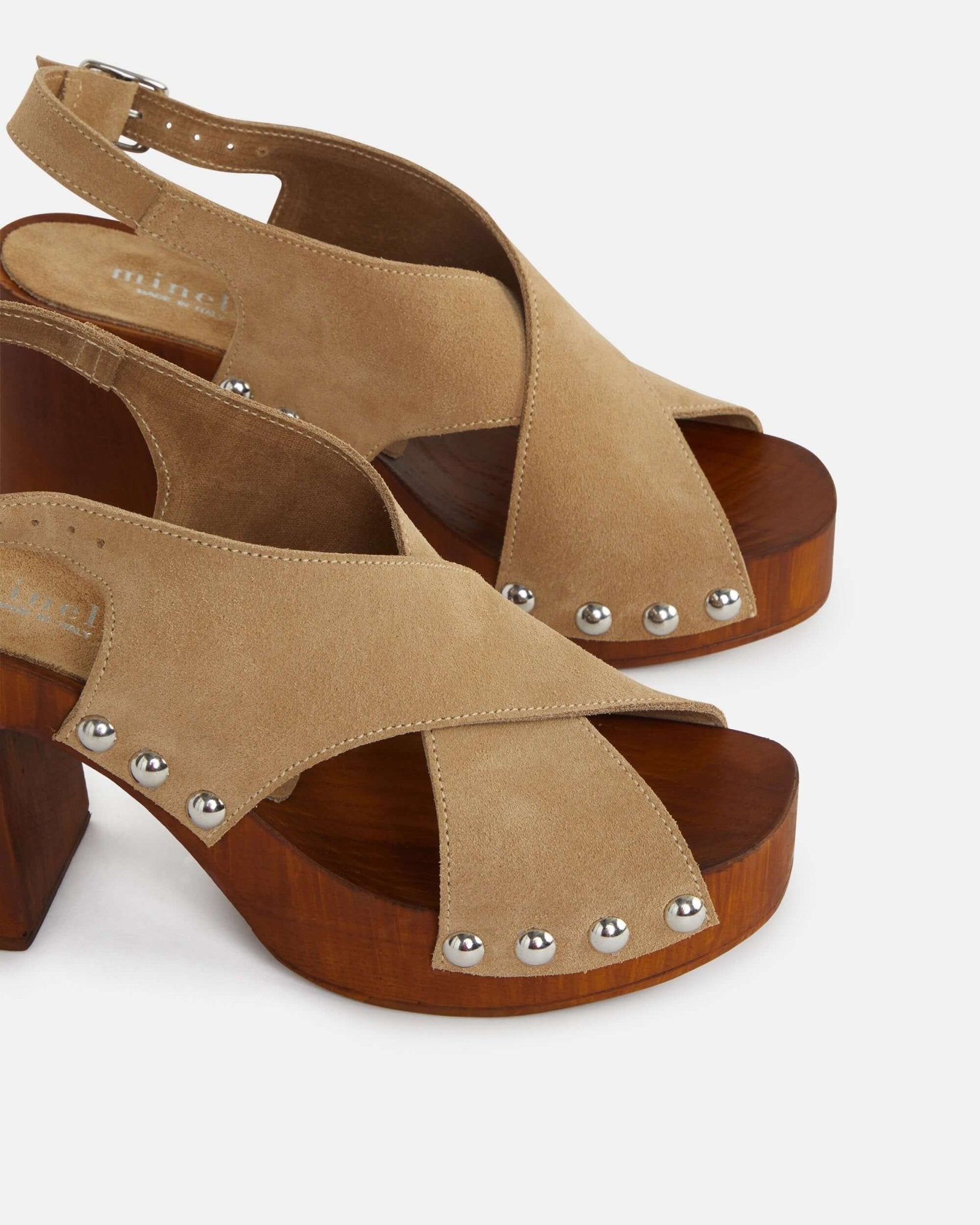 SANDALES TALIA/VEL TAUPE - minelli.fr