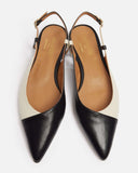 SLINGBACKS MIPOLL/BI NOIR ECRU - minelli.fr