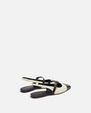 SLINGBACKS NARNIA/BI ECRU NOIR - minelli.fr