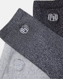 CHAUSSETTES DIMI NOIR-GRIS-ARGENT