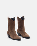 BOTTINES MEMPHIS/VEL TAUPE