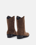 BOTTINES MEMPHIS/VEL TAUPE