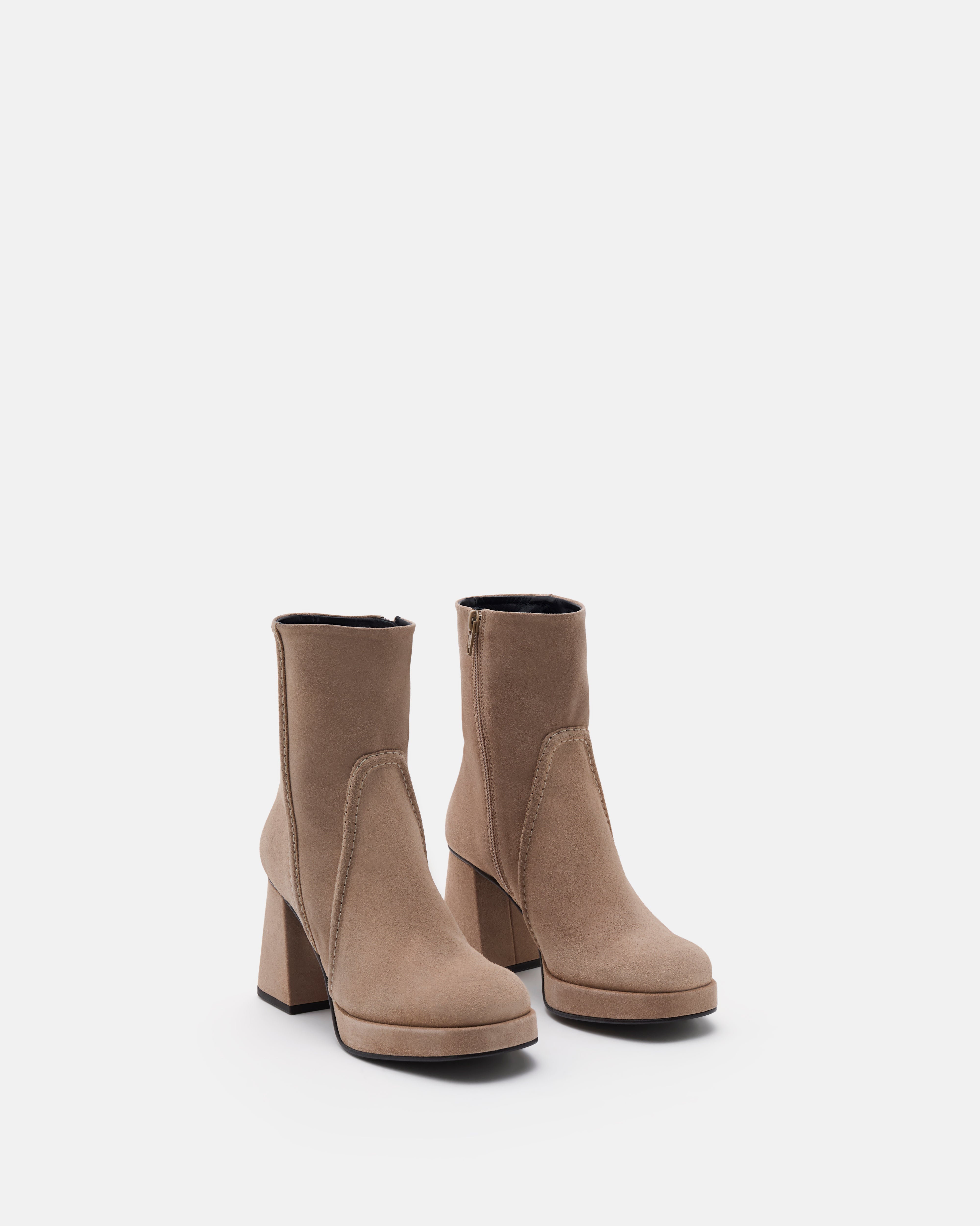 BOTTINES LOTENIA/VEL TAUPE