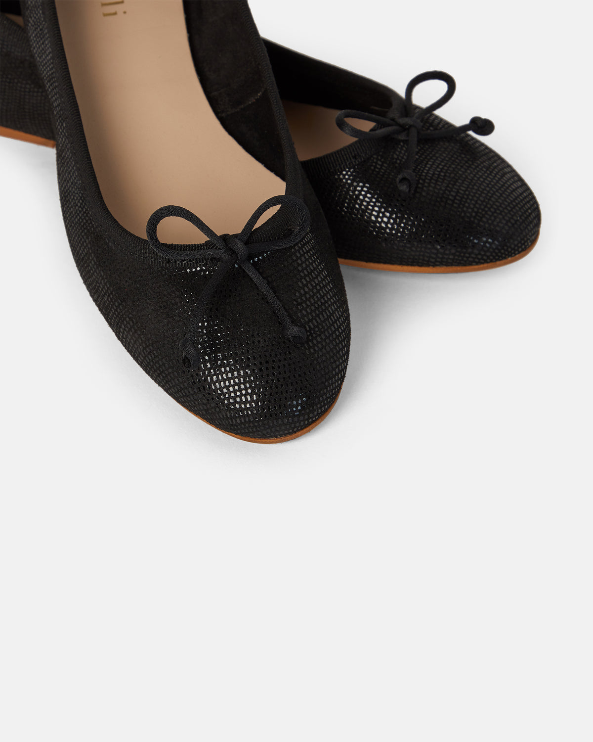 BALLERINES CLARIA/IMP NOIR - minelli.fr - MINELLI