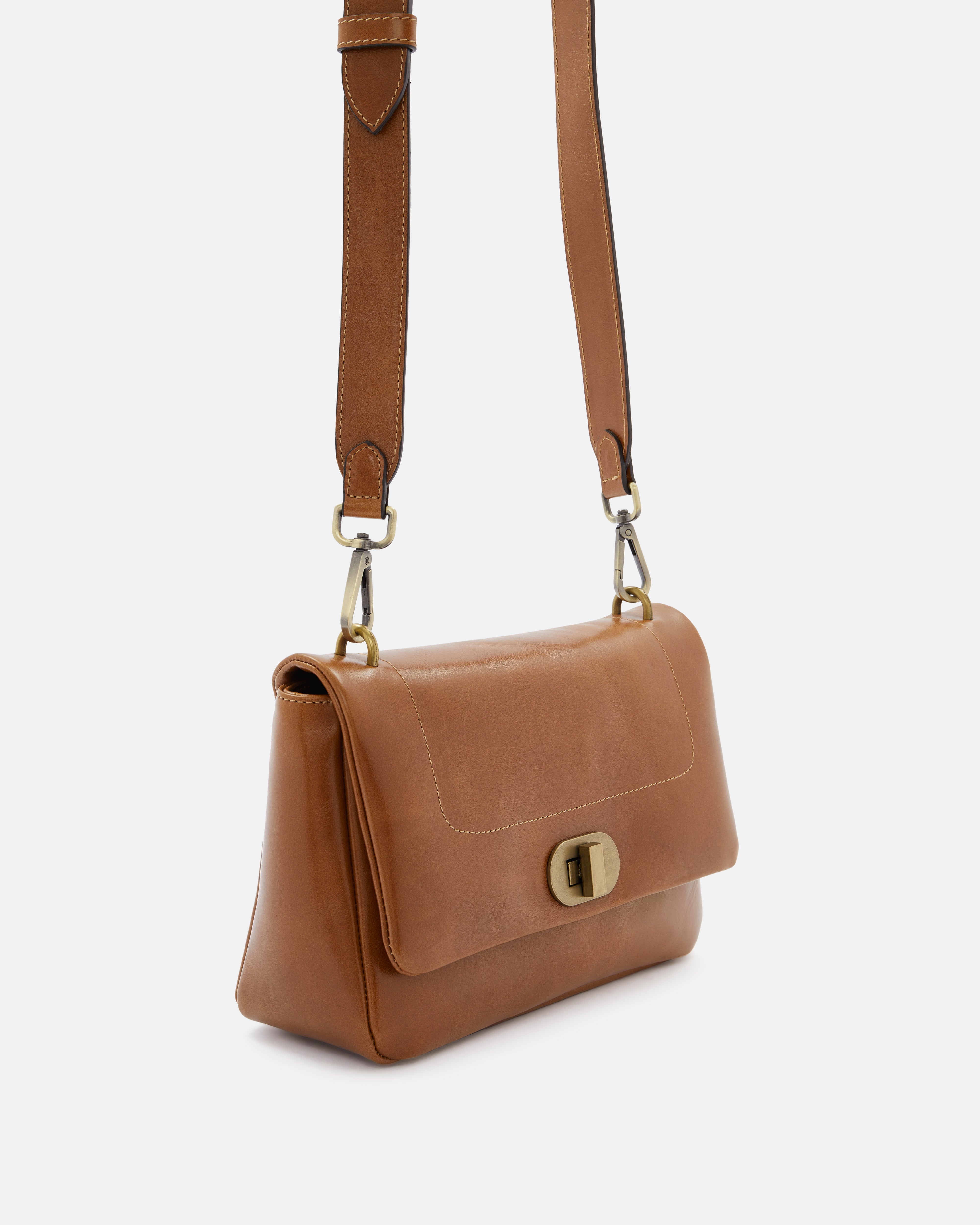 SAC CUIR COGNAC GALI - minelli.fr - MINELLI