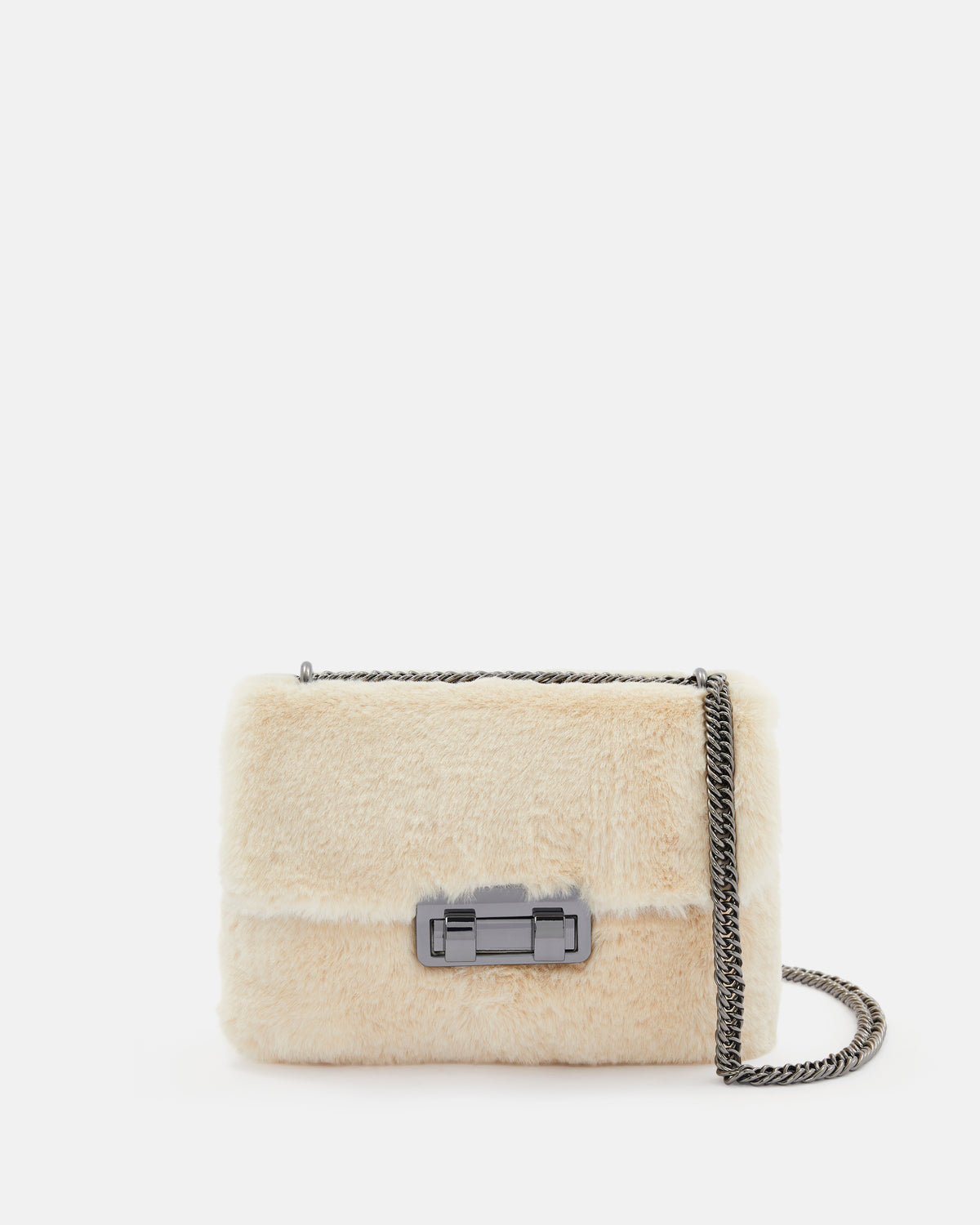 SAC PETIT BEA/FUR ÉCRU