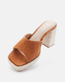 MULES JACIL/VEL COGNAC - minelli.fr - MINELLI