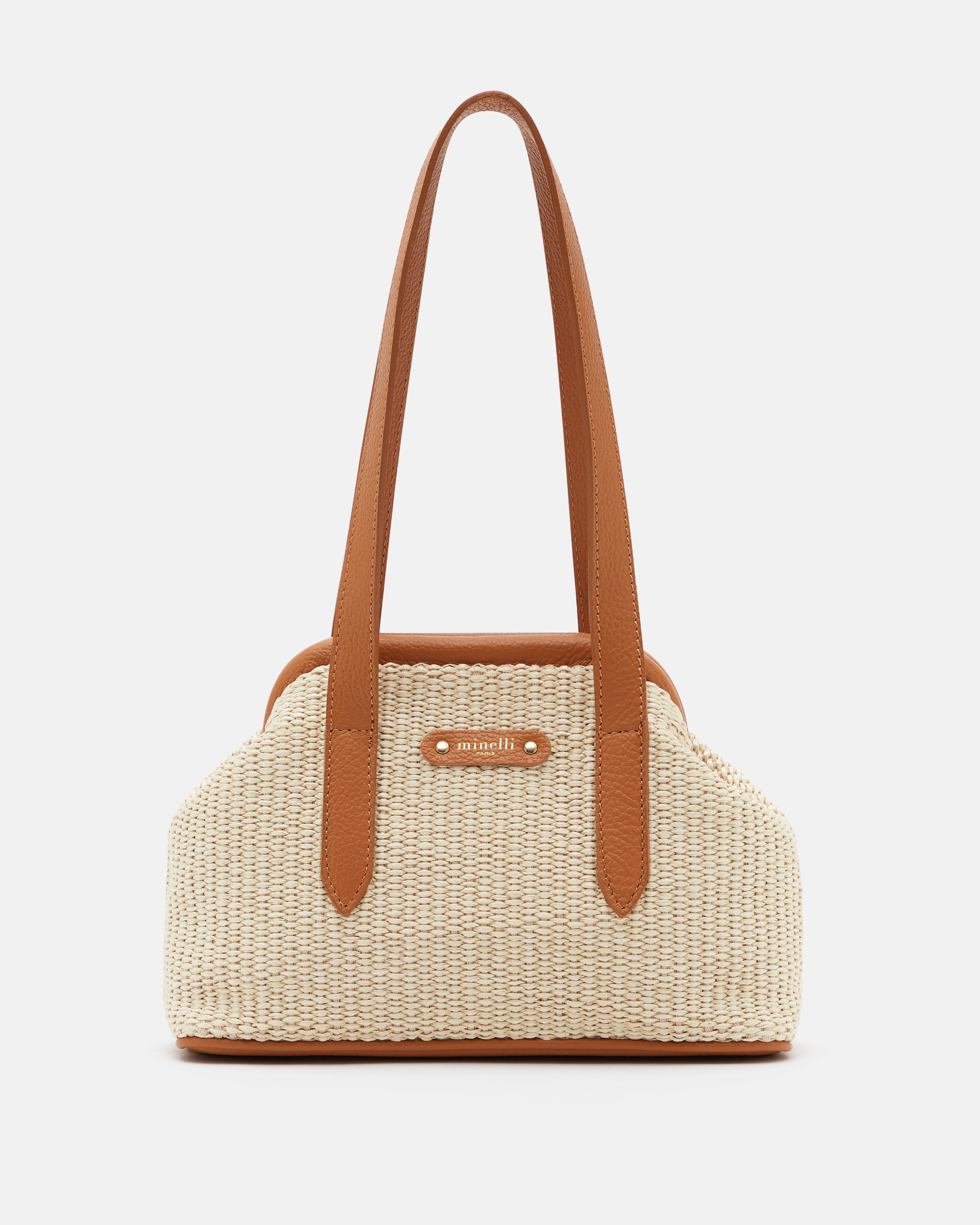 SAC ANICE NATUREL-COGNAC - minelli.fr - MINELLI