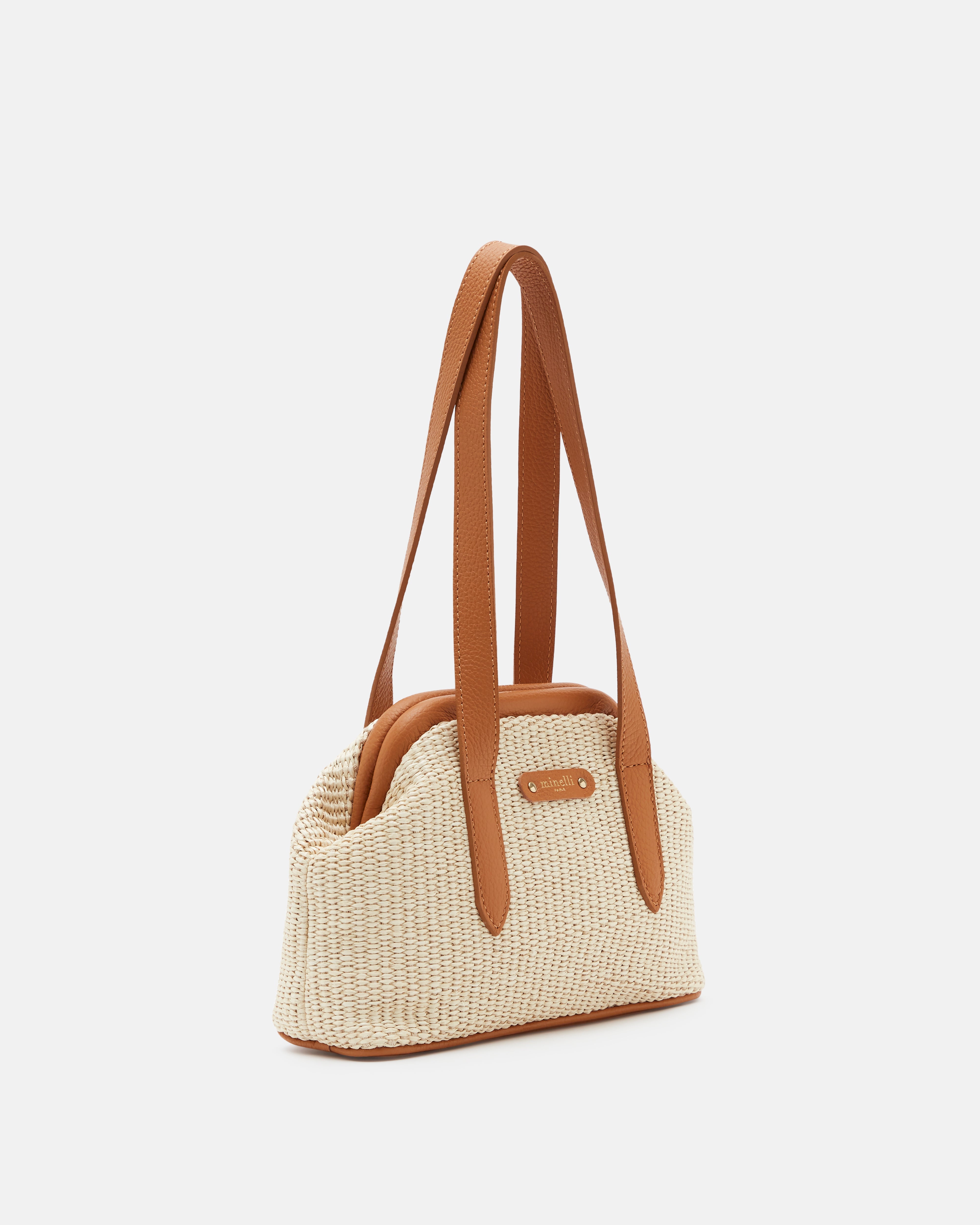 SAC ANICE NATUREL-COGNAC - minelli.fr - MINELLI