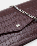 SAC PETIT VOLUME KATY/CROC POURPRE