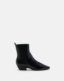 BOTTINES KEY/CROCO NOIR