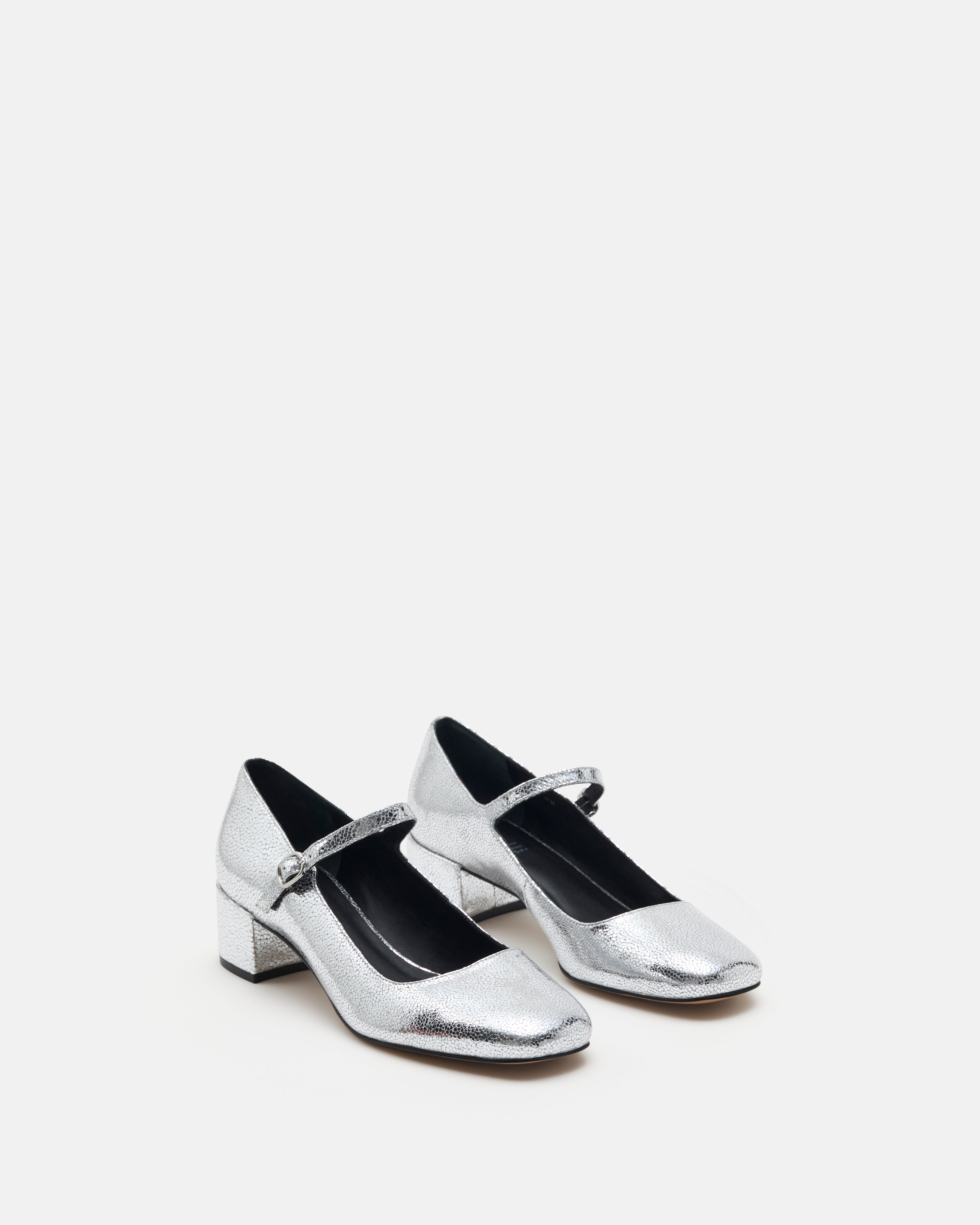 BALLERINES CELSA/MET ARGENT