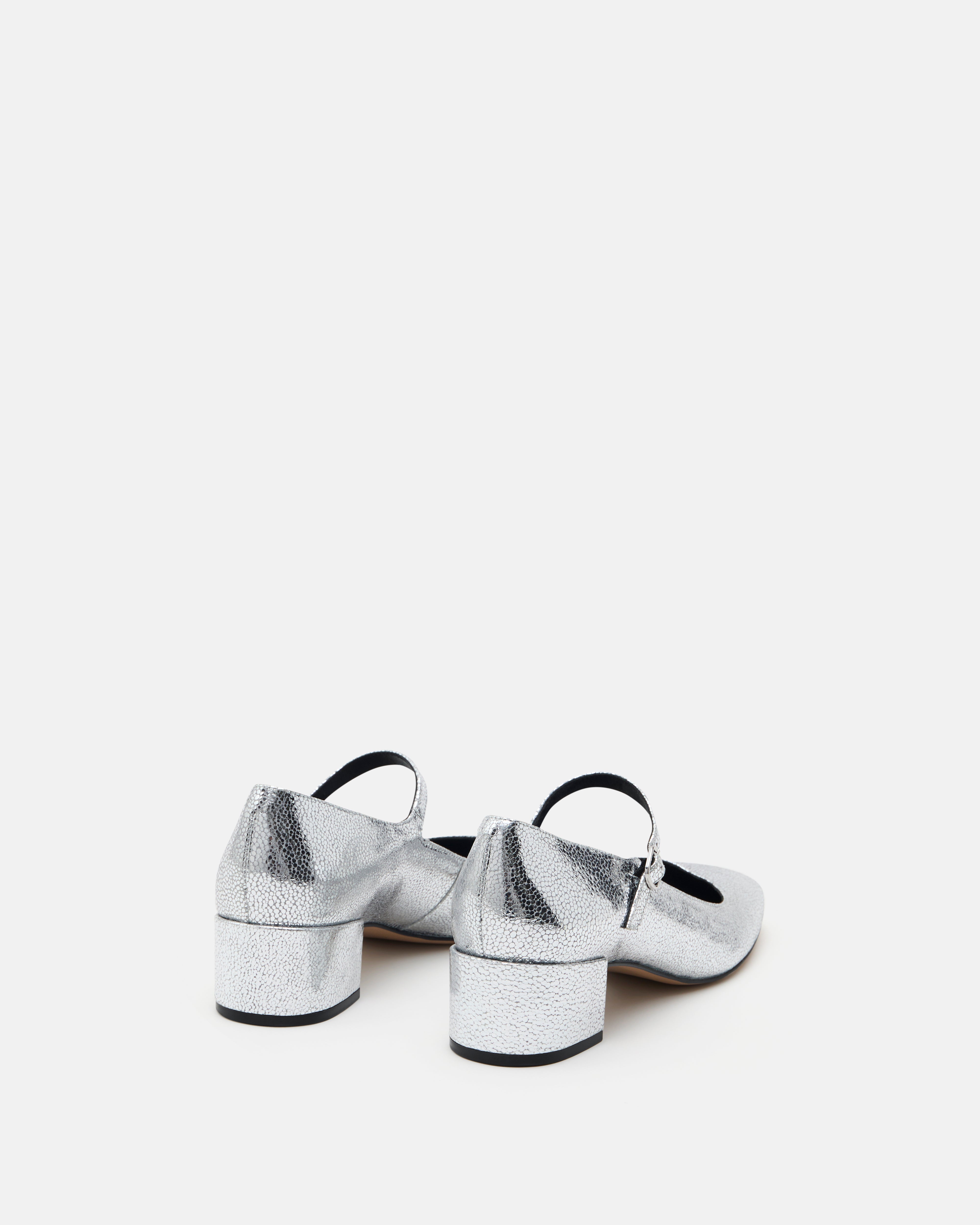 BALLERINES CELSA/MET ARGENT