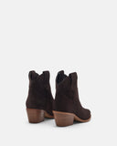 BOTTINES MENDOCINO/VEL CHOCOLAT