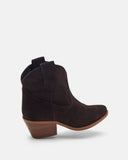 BOTTINES MENDOCINO/VEL CHOCOLAT