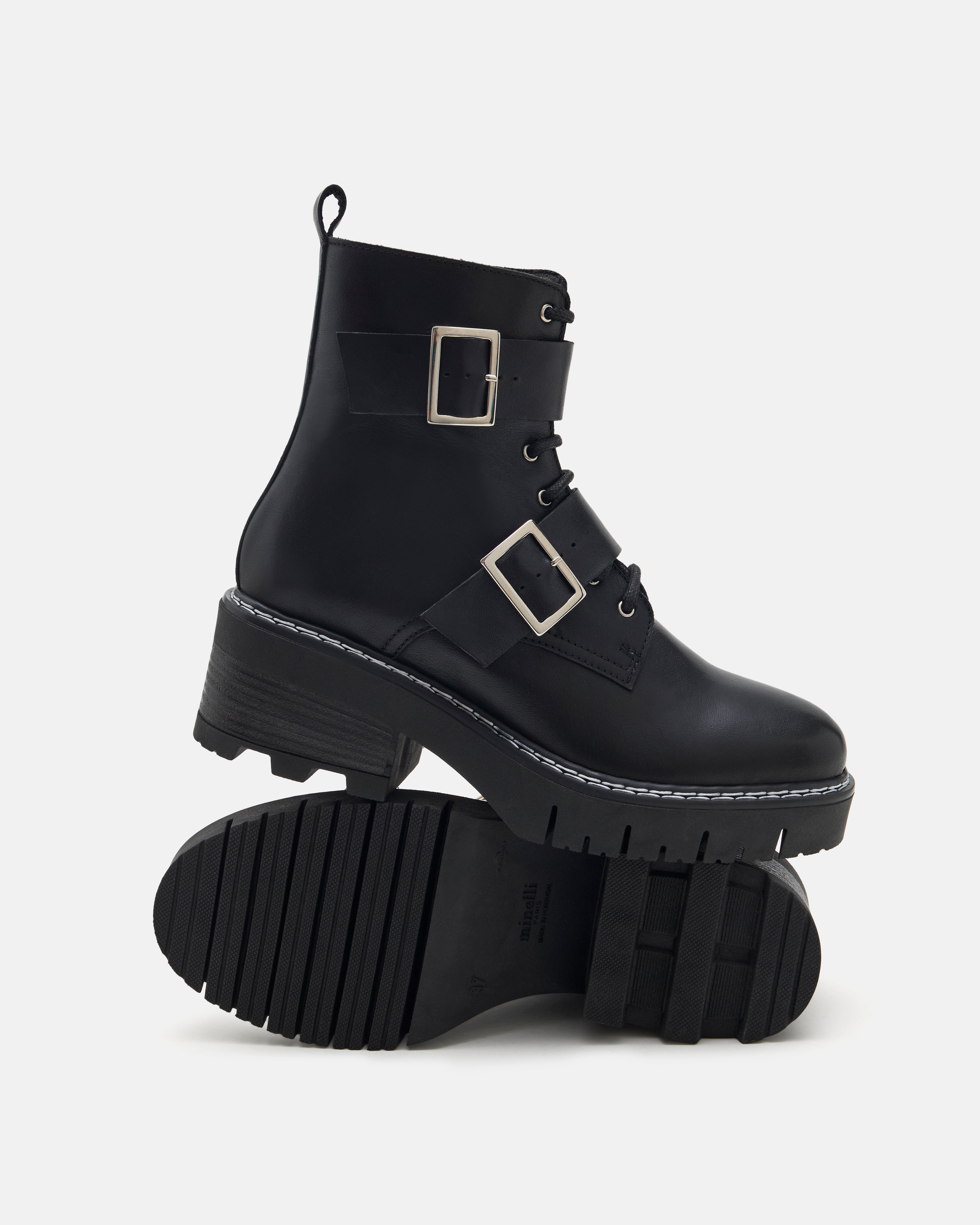 BOTTINES ARMY NOIR