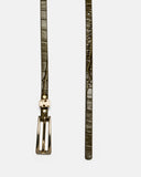 CEINTURE ATYA/CROC KAKI