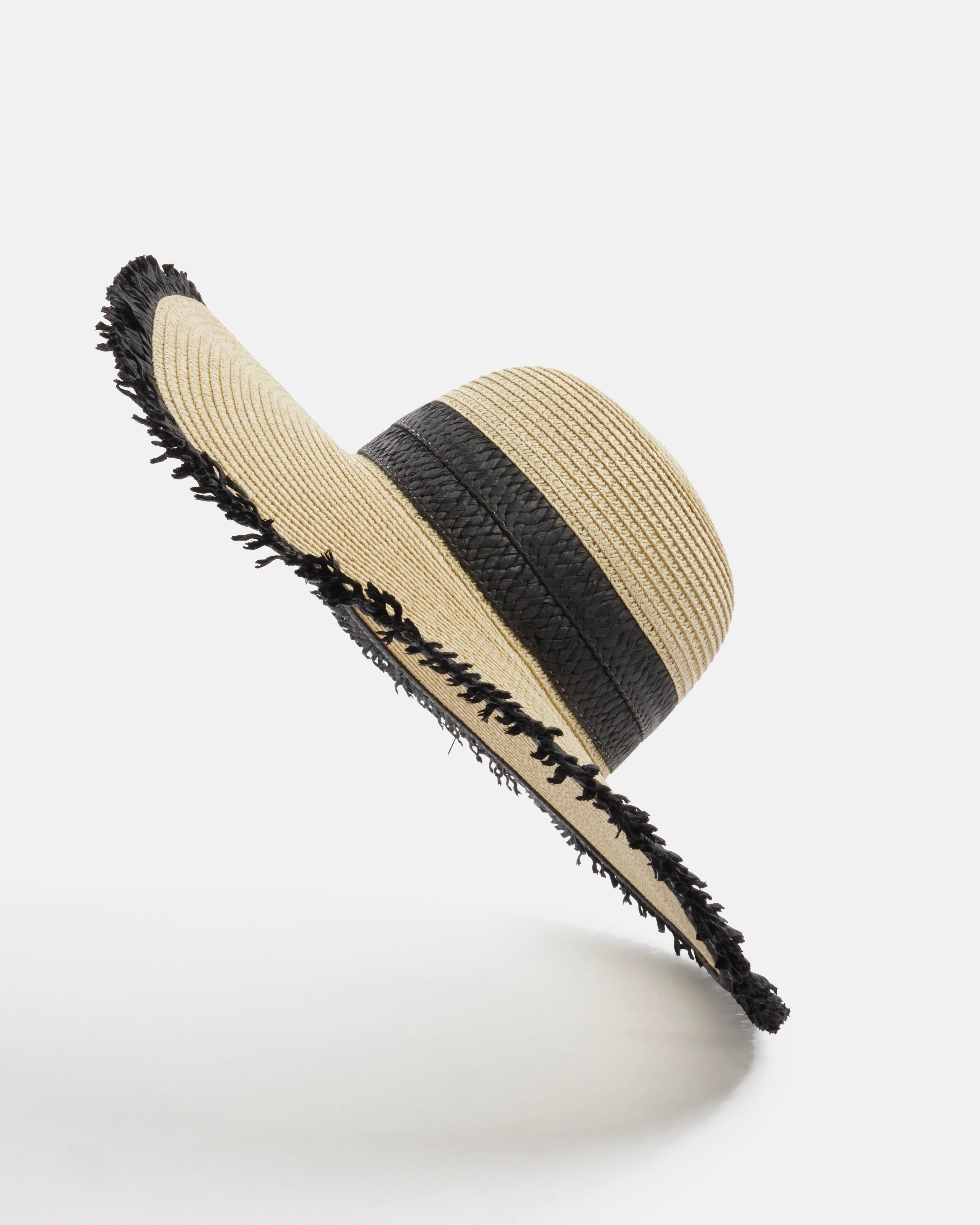 CHAPEAU YIPI/TRS ECRU NOIR - minelli.fr - MINELLI