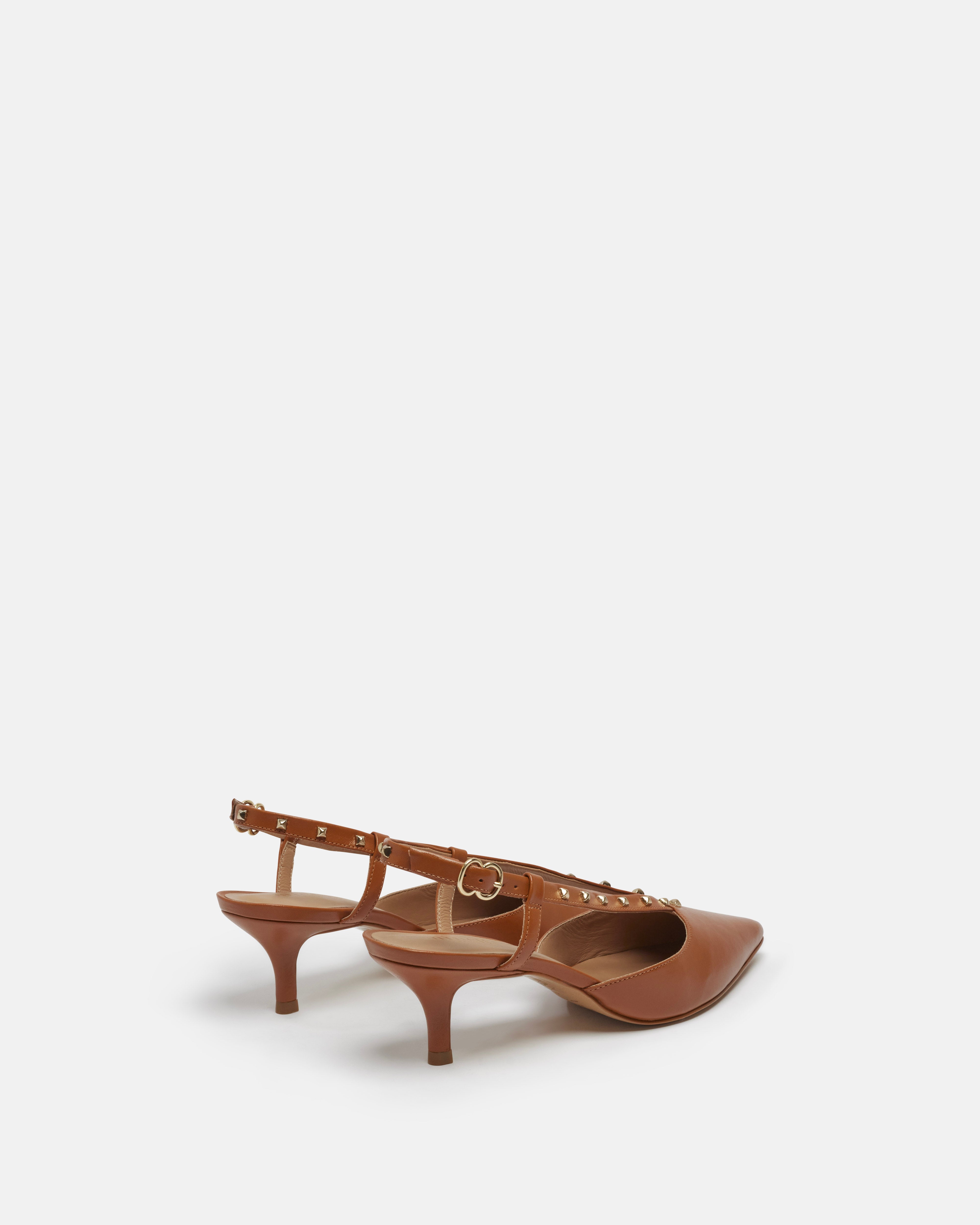 ESCARPINS KADELA/STUD COGNAC