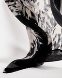 FOULARD YAKIA ECRU NOIR - minelli.fr - MINELLI